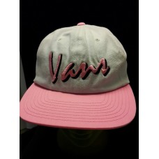 Vans Cotton Ball Cap Hat One Size Light Gray Pink  eb-59615182